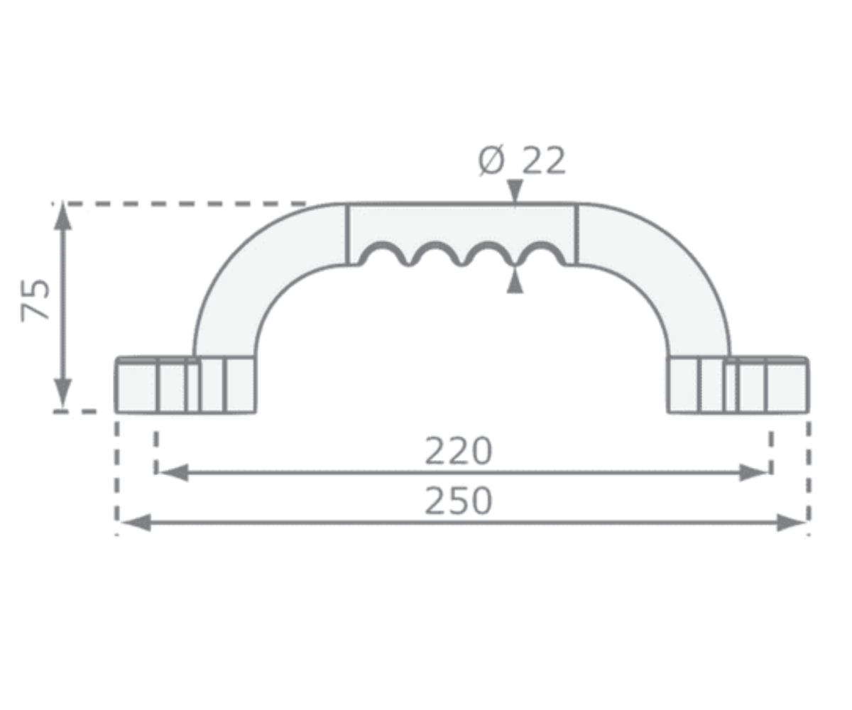 Käepidemed Swing King pastelne valge mänguväljakule