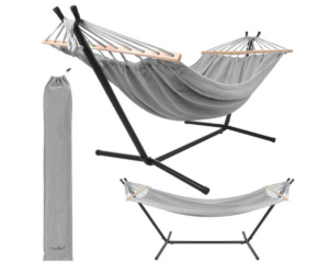 Kahe inimese rippkiik metallraamil GARDLOV 150x200cm 250kg - hall