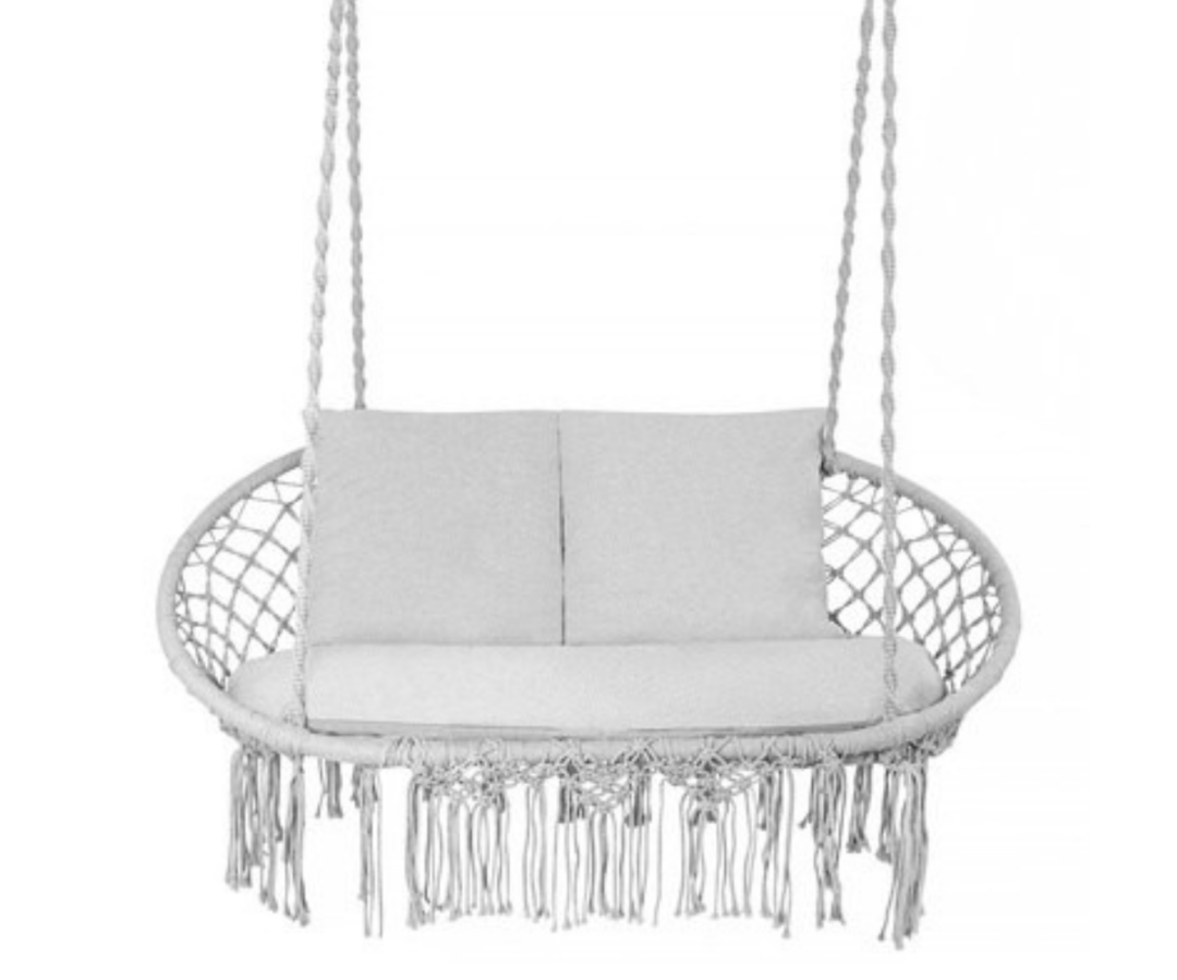 Hubane hall ripptool-kiik lugemiseks, puhkuseks ja lõõgastumiseks