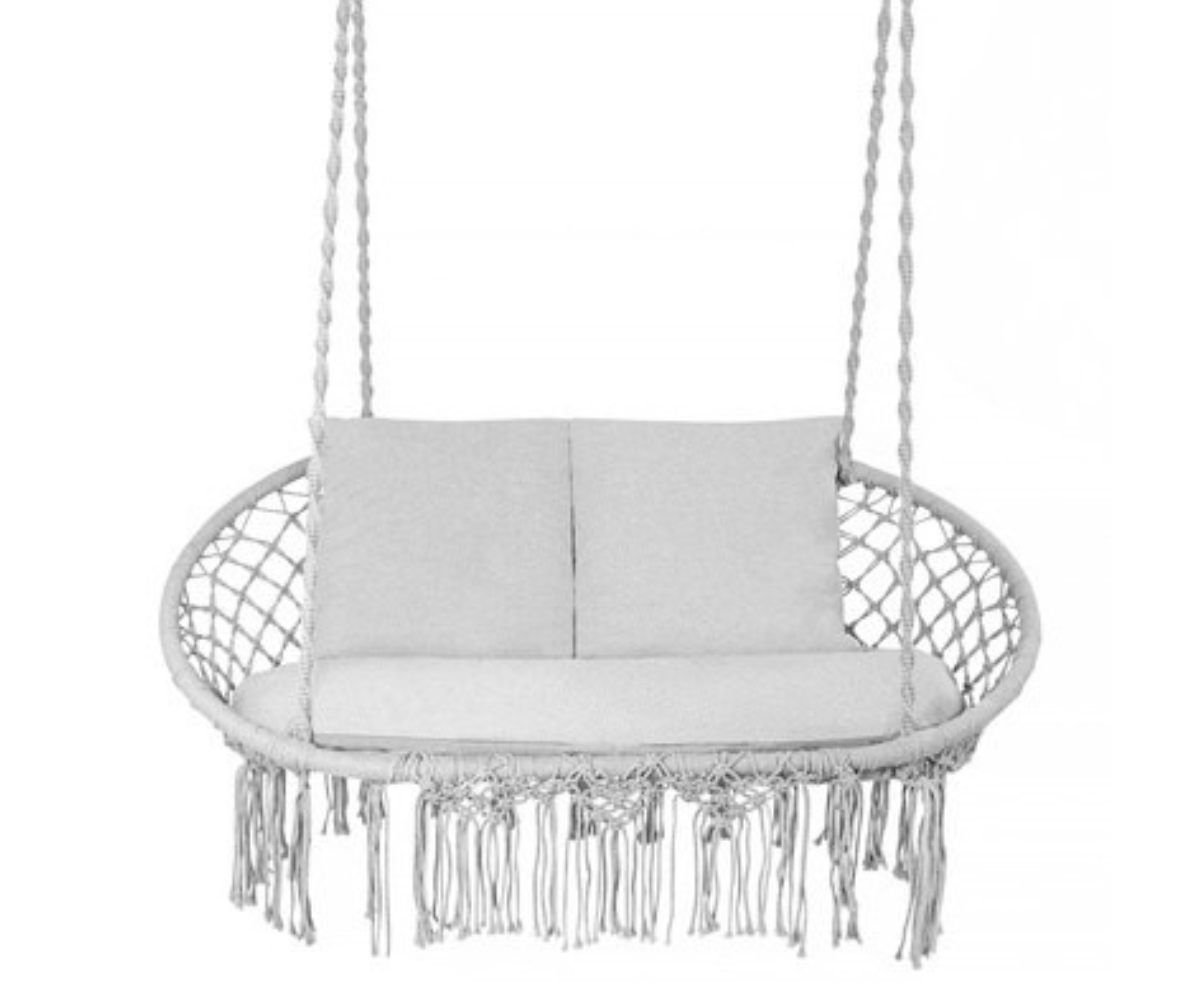 Hubane hall ripptool-kiik lugemiseks, puhkuseks ja lõõgastumiseks