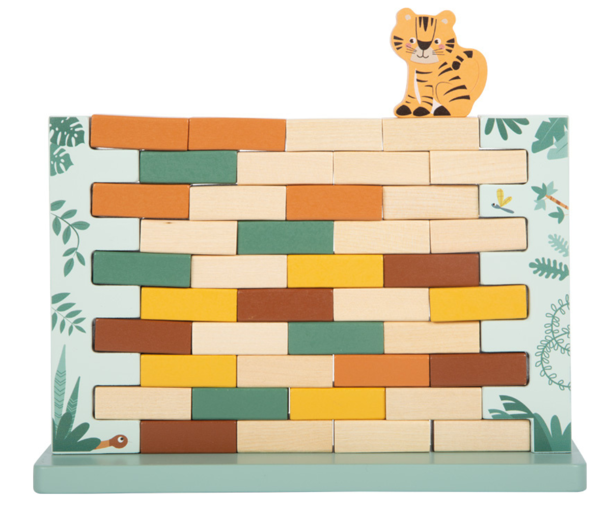 Puidust osavusmäng lapsele ja perele safari loomamotiividega