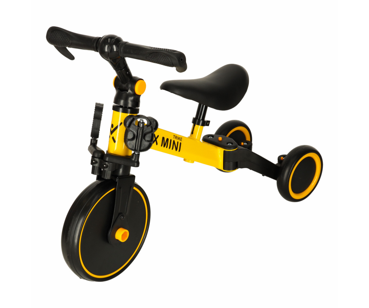Kolmerattaline jalgratas FIX MINI 3in1 (1-4a) - kollane