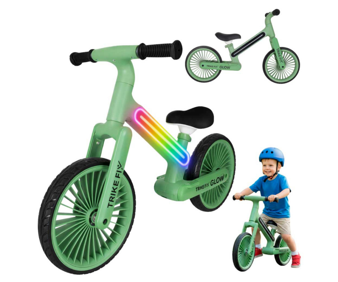 LED jooksuratas Trike Fix Glow 12” (2-5a) – roheline