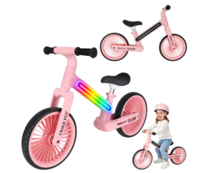 LED jooksuratas Trike Fix Glow 12” (2-5a) – roosa