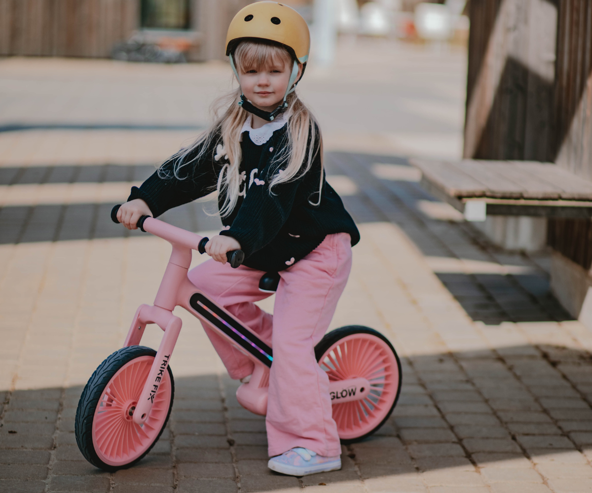 LED jooksuratas Trike Fix Glow 12” (2-5a) – roosa