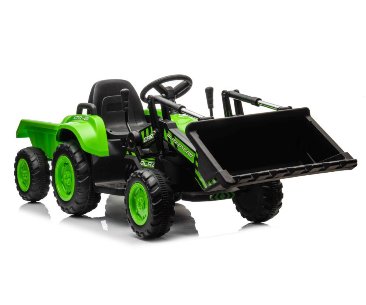 Aku peal sõidetav traktor BW-X002A rohelises värvitoonis