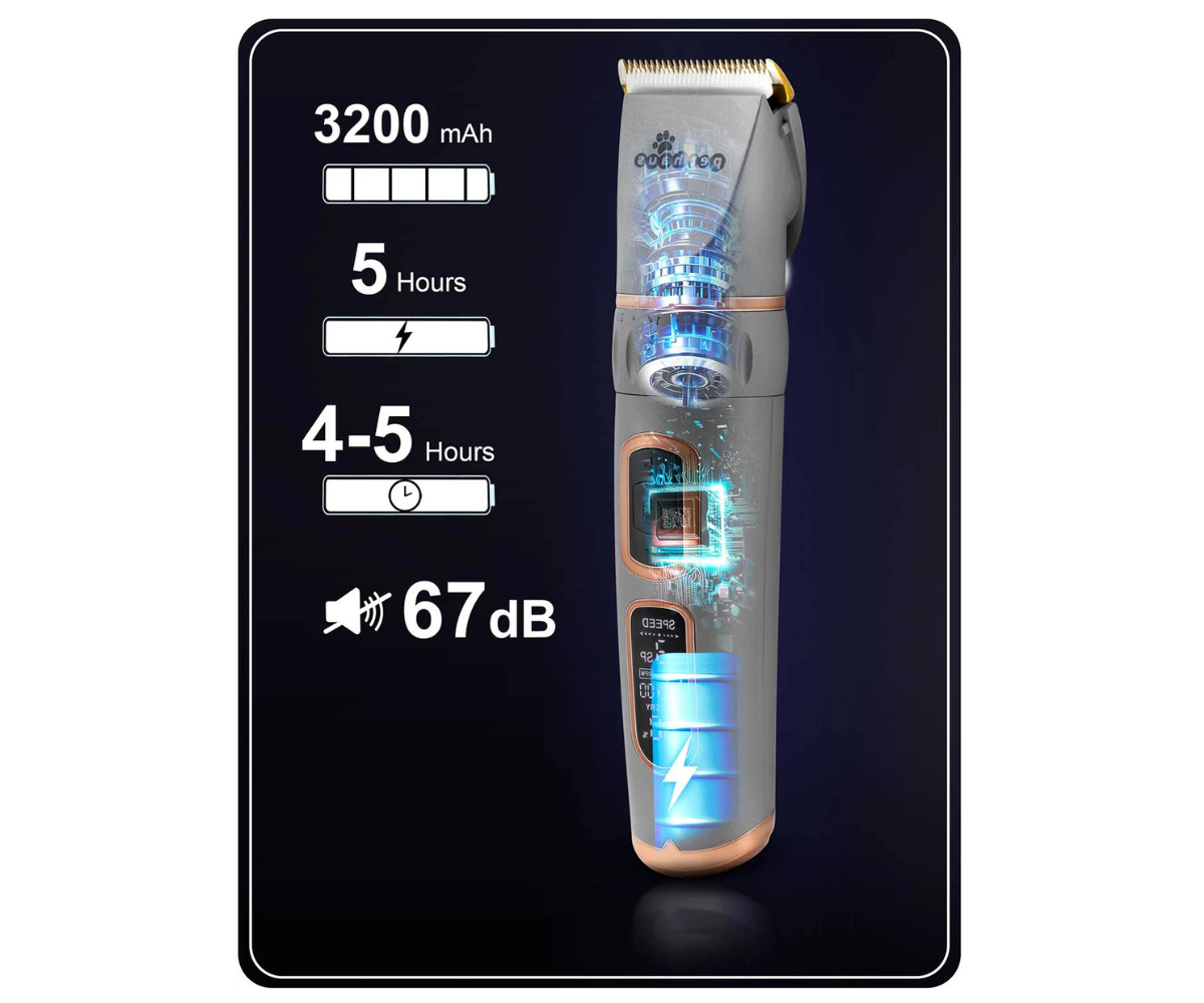 Pethaus PH-100 lemmikloomalõikur pika tööaja ja LCD-ekraaniga