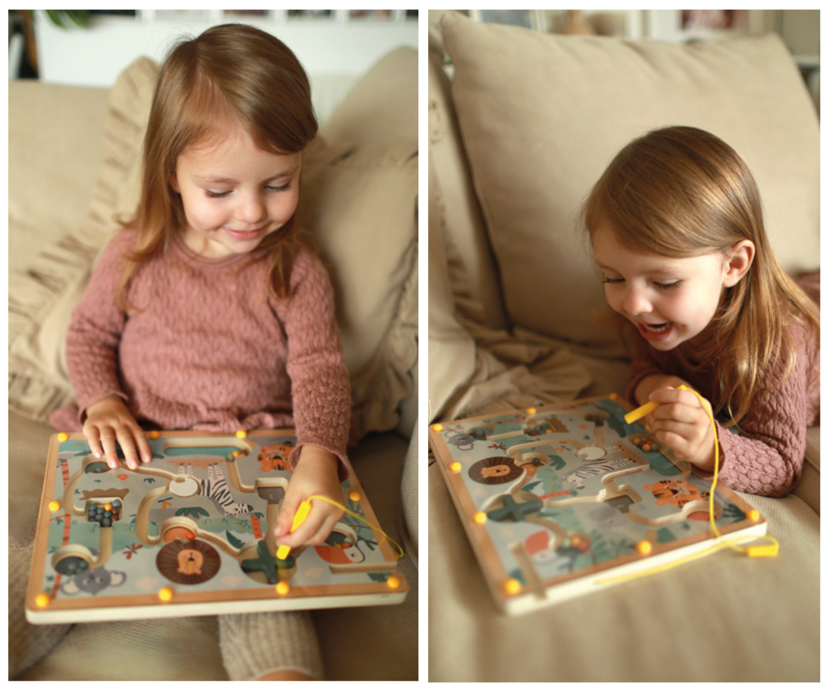 Magnetlabürint osavusmäng Safari Small foot (2+)