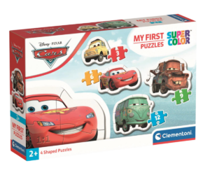 Nelja puslega Cars teemaline lastekomplekt loogika ja käeliste oskuste arendamiseks