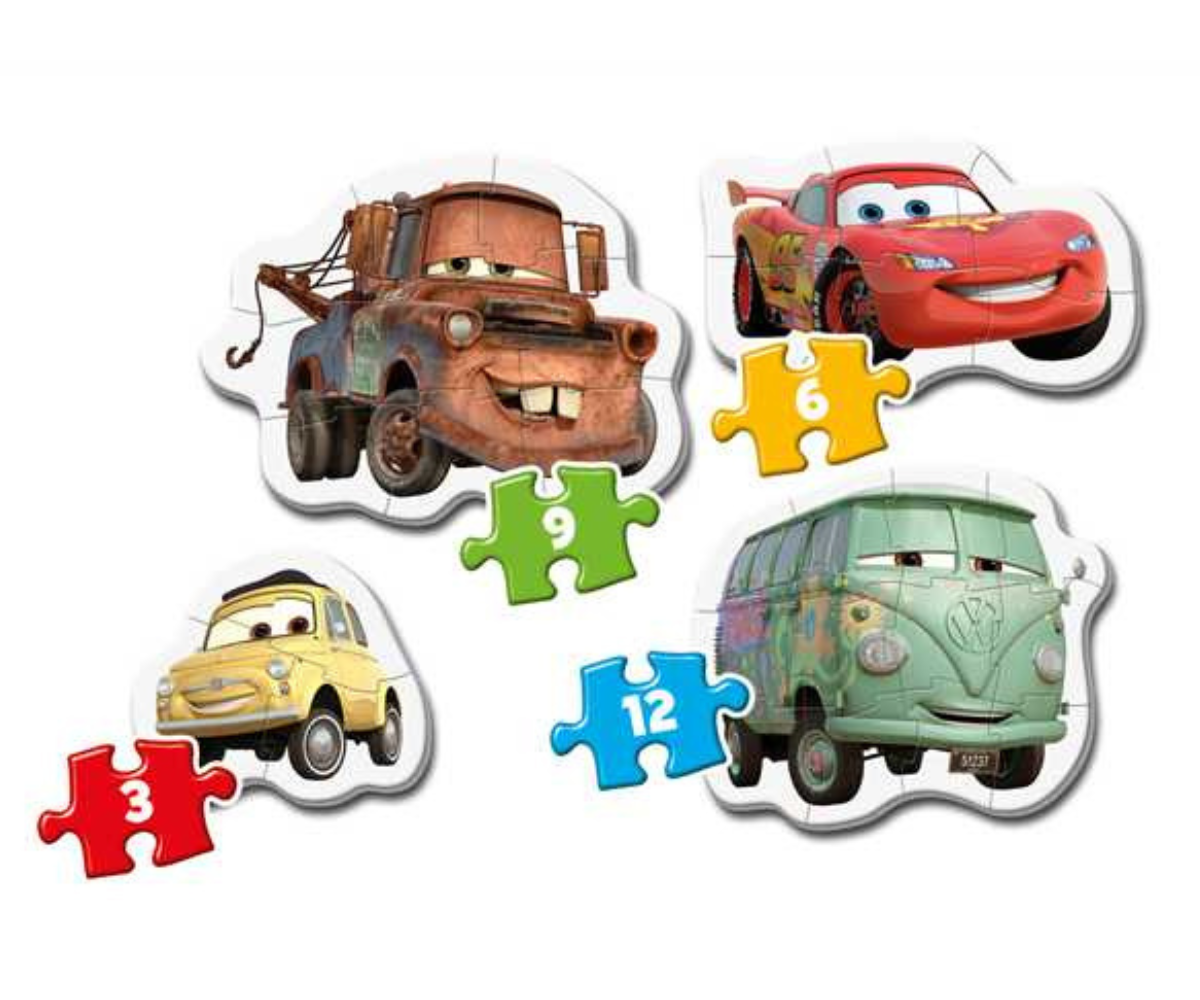 Clementoni esimesed pusled Disney Pixar Cars kirkate piltide ja suurte tükkidega