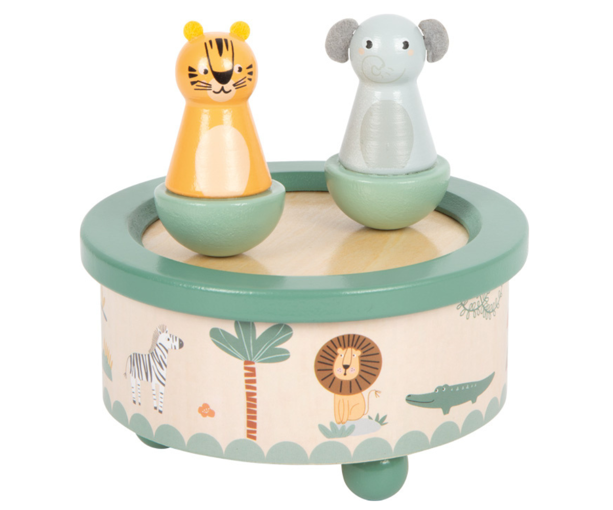 Safari muusikatoos eemaldatavate loomakeste ja ümardatud servadega