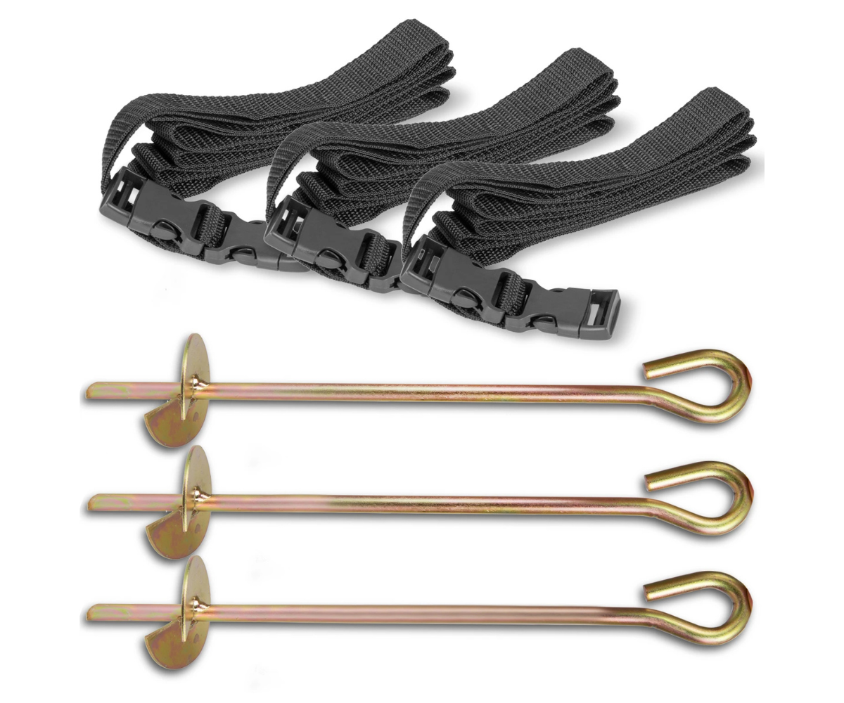 Aiabatuudi jala kinnitamine maasse keeratava ankruga