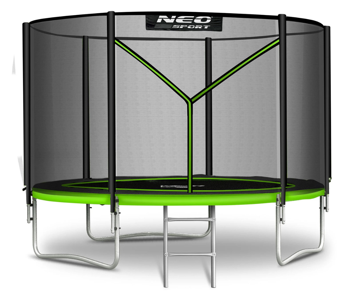 Neo-Sport aiabatuut 435 cm turvavõrgu ja redeliga.