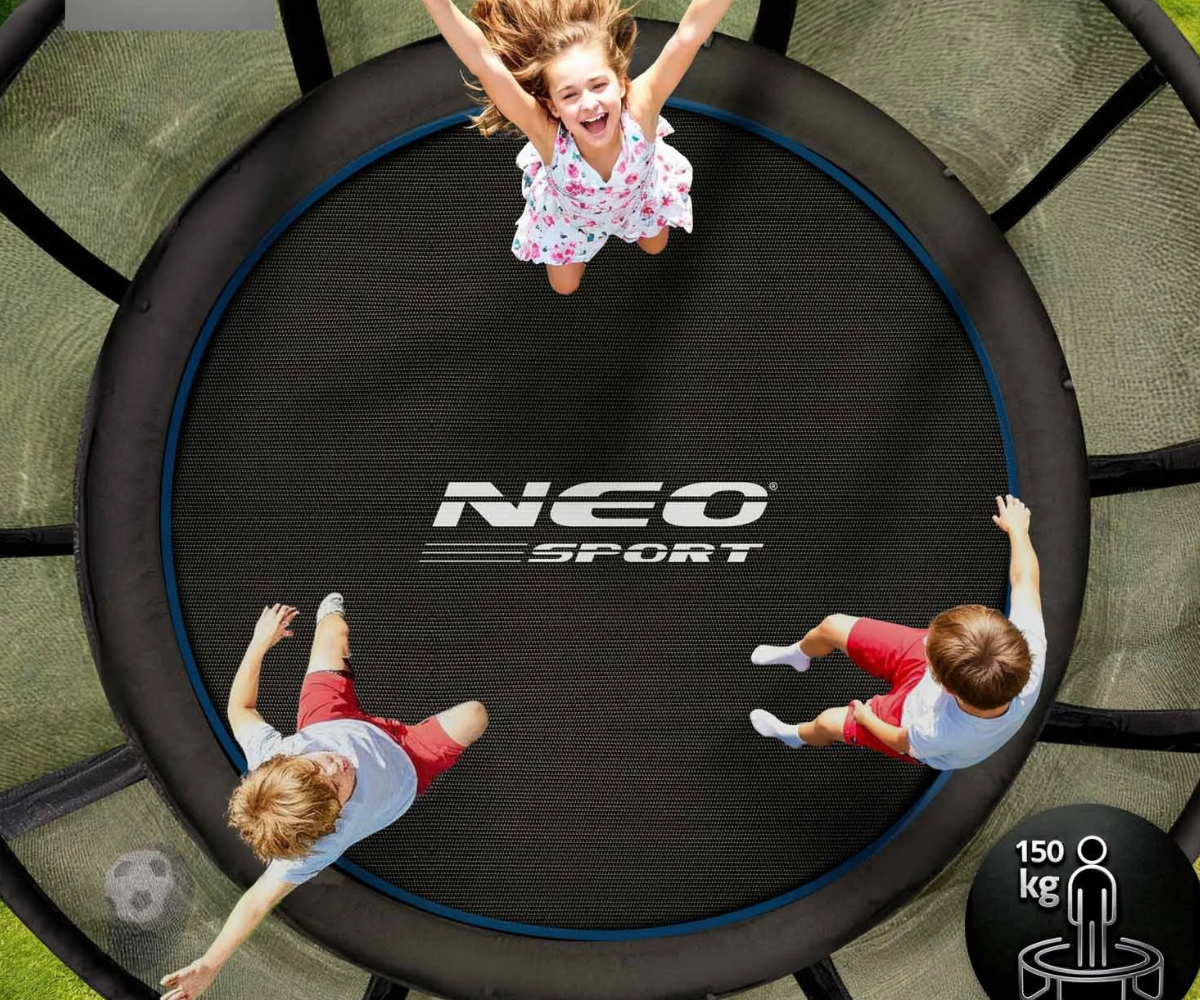 Neo-Sport batuudi tugev tsingitud terasraam lähivaates