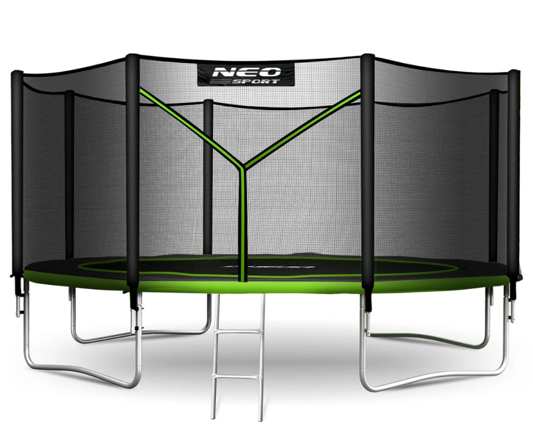 Neo-Sport 435 cm batuut lõbusaks ja aktiivseks õuemänguks.