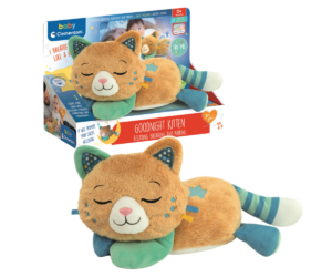 Nurruv kaisukass Morpheus Clementoni pehme plüüsist beebimänguasi