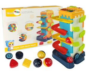 Arendav mänguasi palliraja ja klaveriga kujundite õppimiseks