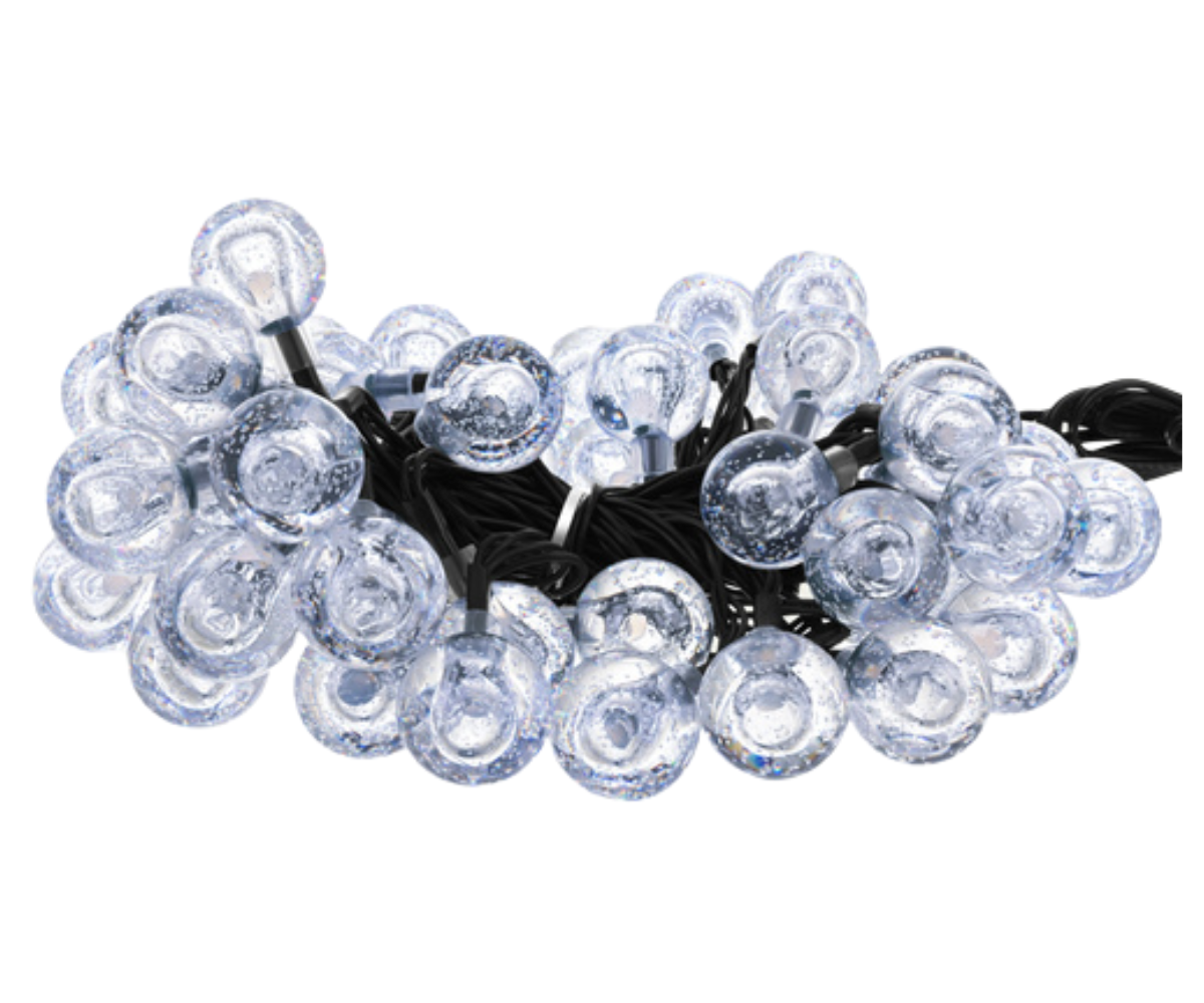 Valguspallidega päikesepatareiga vanik rõdule, pergolale või terrassile