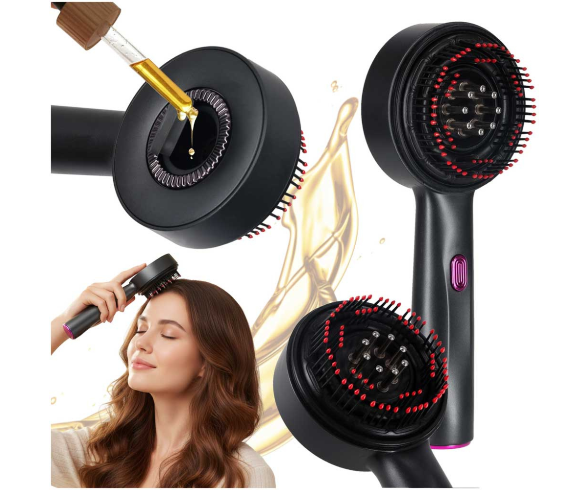 Peamassaažihari infrapuna valgusega + õli aplikaatoriga – must