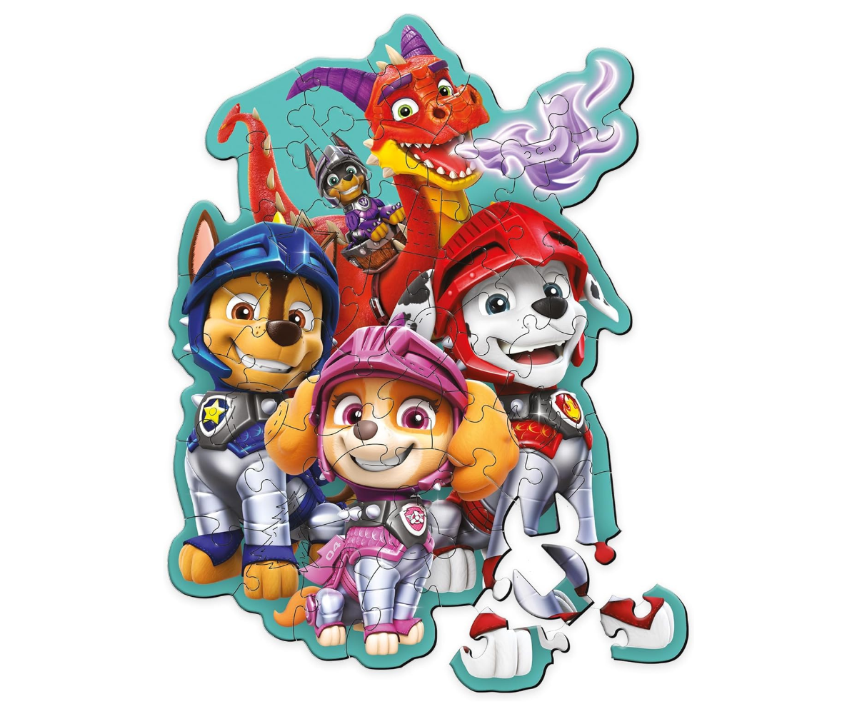 Käpapatrulli puidust pusle lapsele 50 vastupidava tükiga