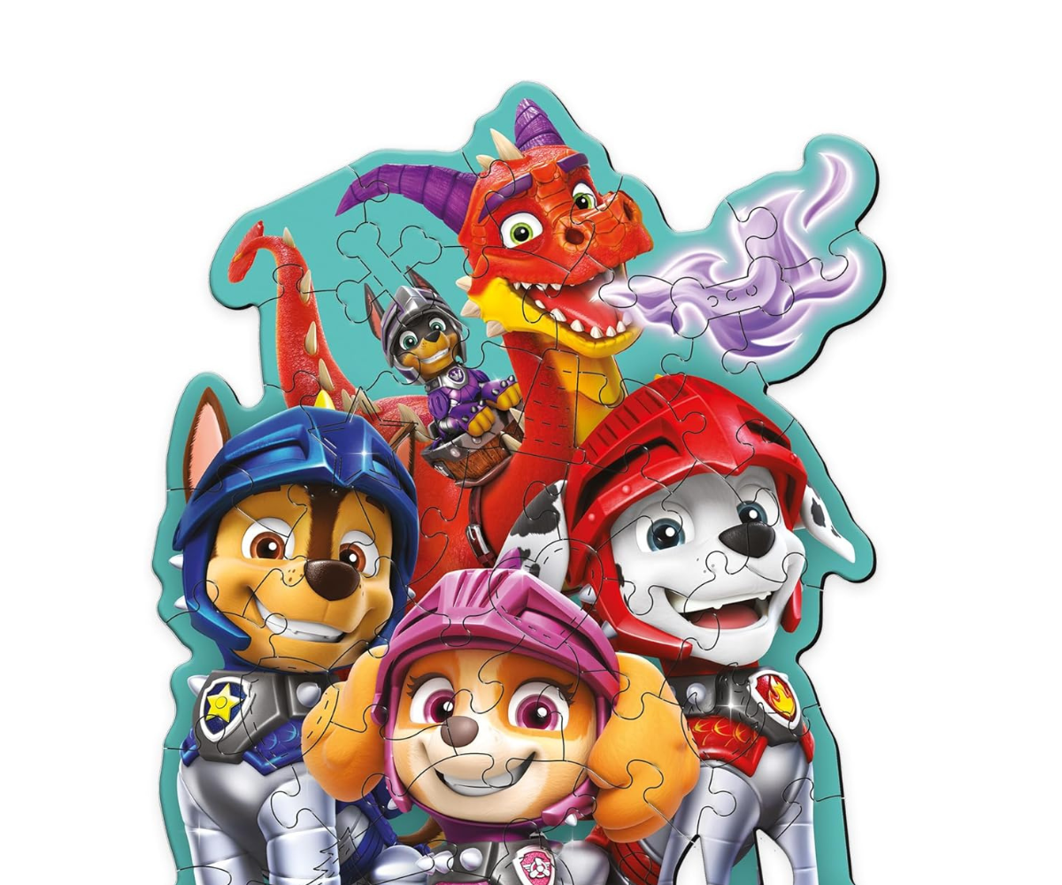 Trefl puidust pusle Käpapatrulli tegelaste ja erikujuliste detailidega