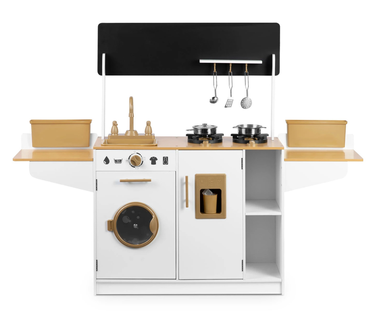 Mänguköök pesumasina ja pliidiga lastele.