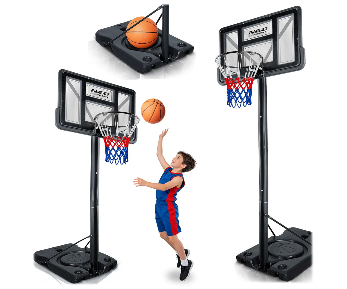 Neo-Sport NS-282 reguleeritav korvpallikorv aeda või mänguväljakule.