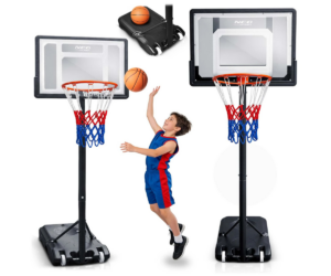 Reguleeritav korvpallikorv õuemänguks ja korvpalli harjutamiseks.