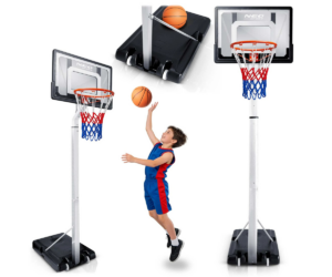 Reguleeritav korvpallikorv lastele ja harrastajatele õuealale.