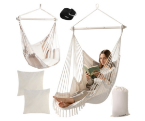 Ripptool patjade ja hoiukotiga aeda, rõdule või elutupp