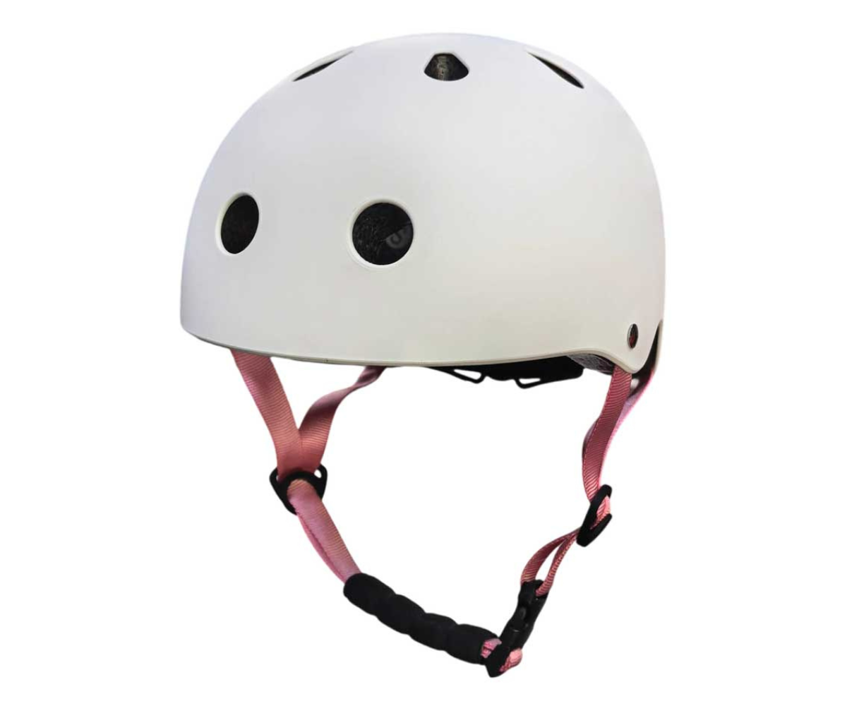 Valge lastekiiver aktiivseks sõiduks jalgratta, rula ja tõukerattaga