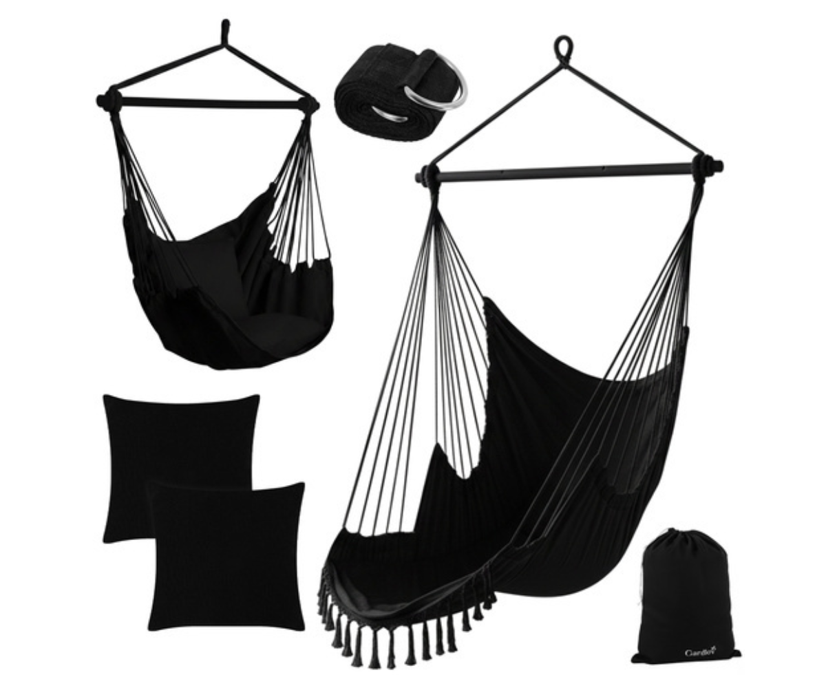 Ripptool patjade ja hoiukotiga aeda, rõdule või elutuppa