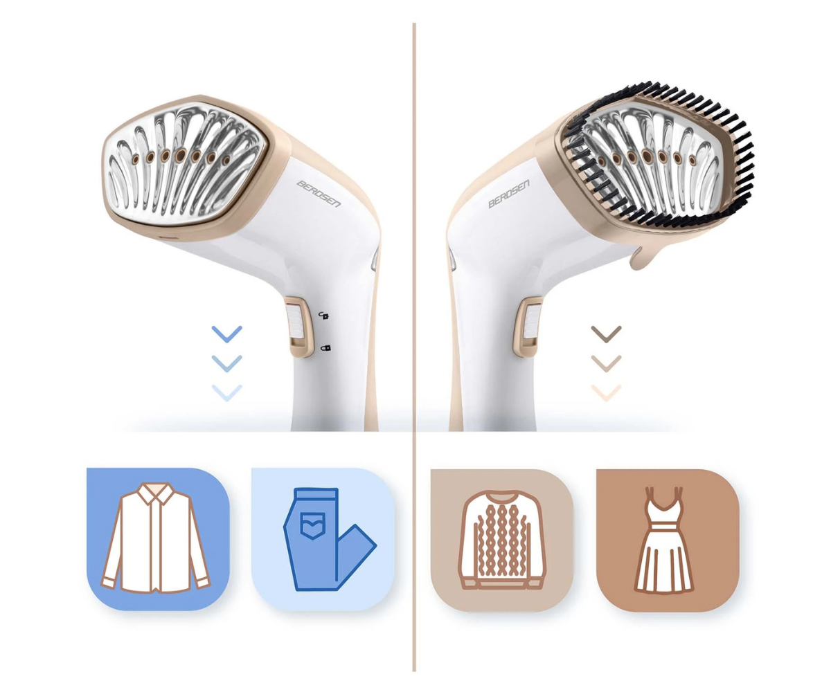 Auruti riiete, mantlite ja polstri hooldamiseks praktiliste lisatarvikutega