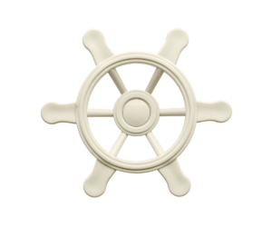 Rooliratas 34 cm Swing King pastelne valge eestvaates