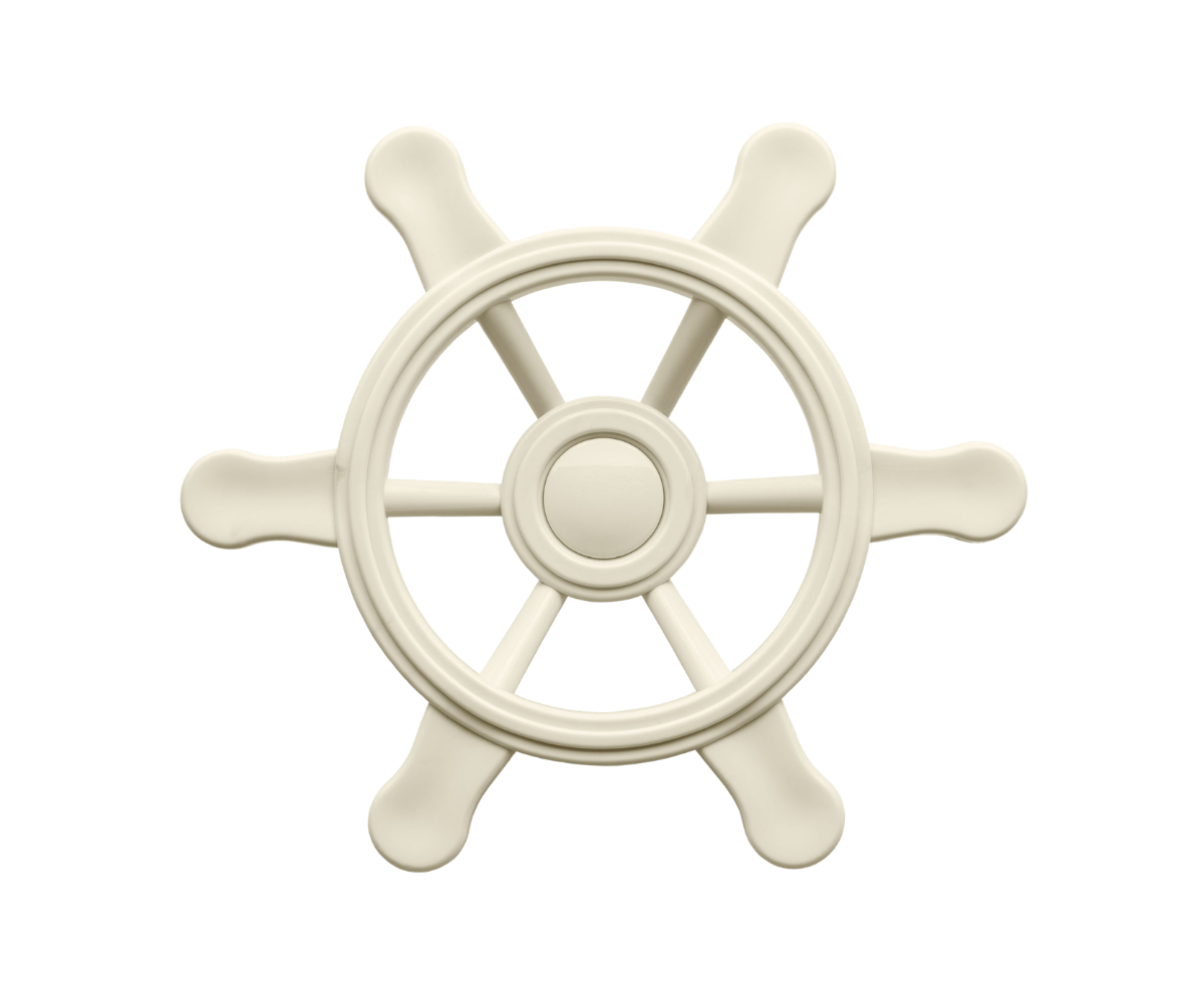 Rooliratas 34 cm Swing King pastelne valge eestvaates