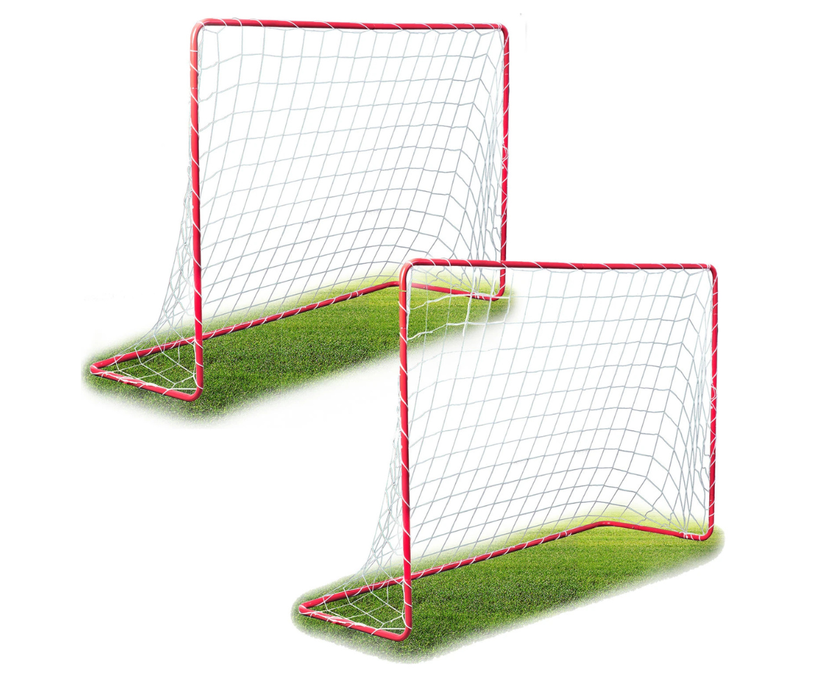 Neo-Sport jalgpalliväravate komplekt 183 x 122 x 61 cm kahele väravale