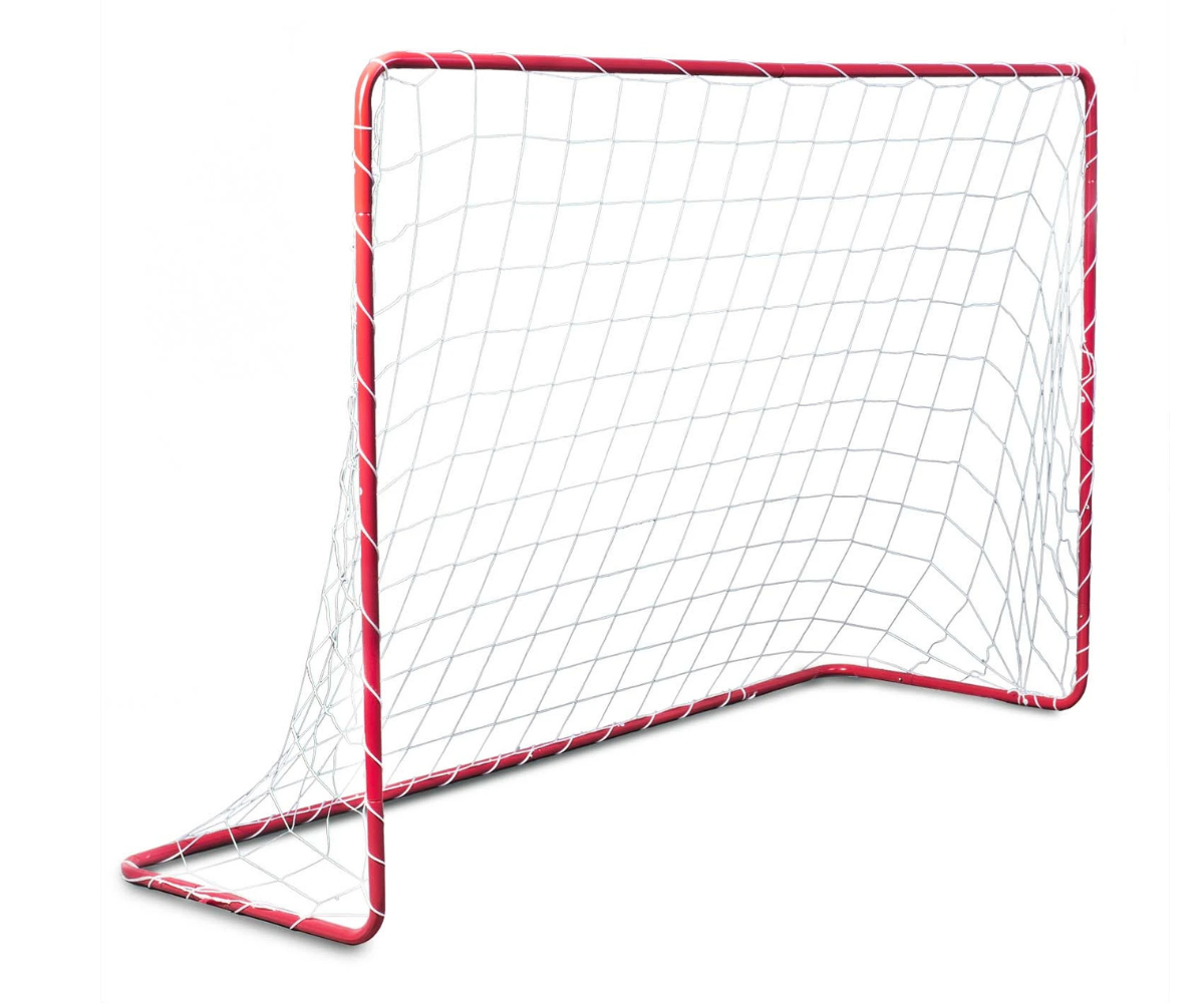 Neo-Sport 2 tk jalgpalliväravad polüetüleenvõrgu ja kinnitusankrutega
