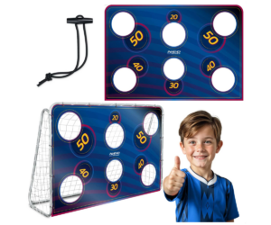 Täpsusmatt jalgpalliväravale Neo-Sport 180x120cm - sinine