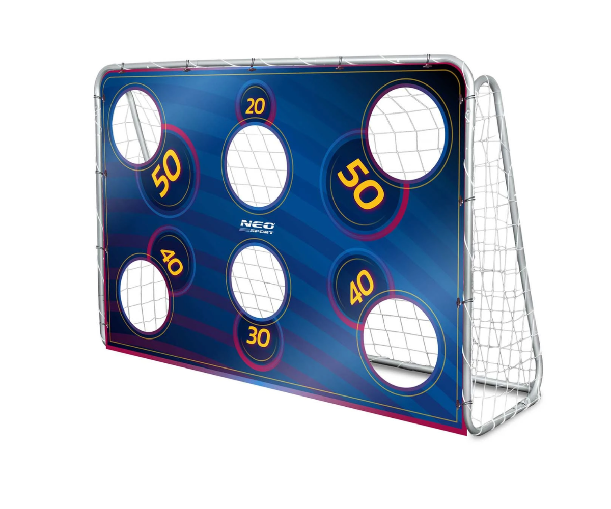 Täpsusmatt jalgpalliväravale Neo-Sport 180x120cm - sinine