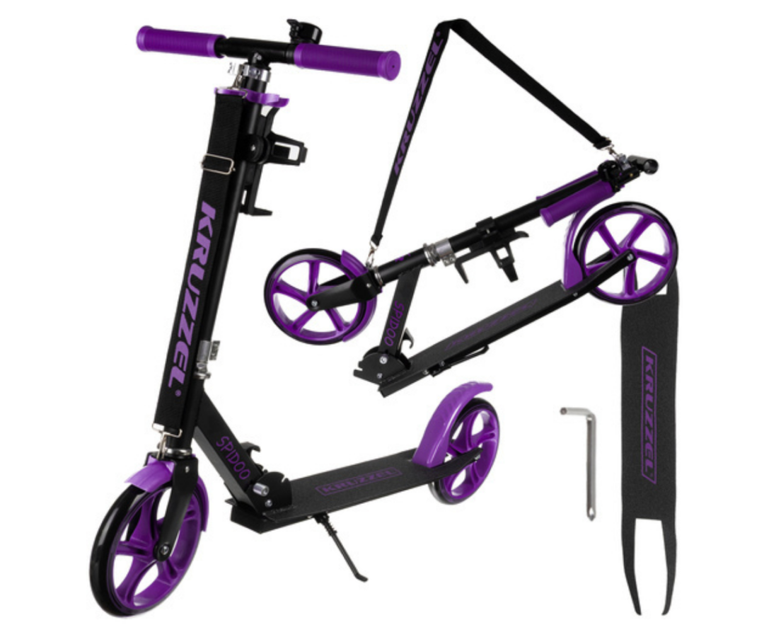 Lilla tõukeratas lapsele praktiliste lisade ja sportliku disainiga