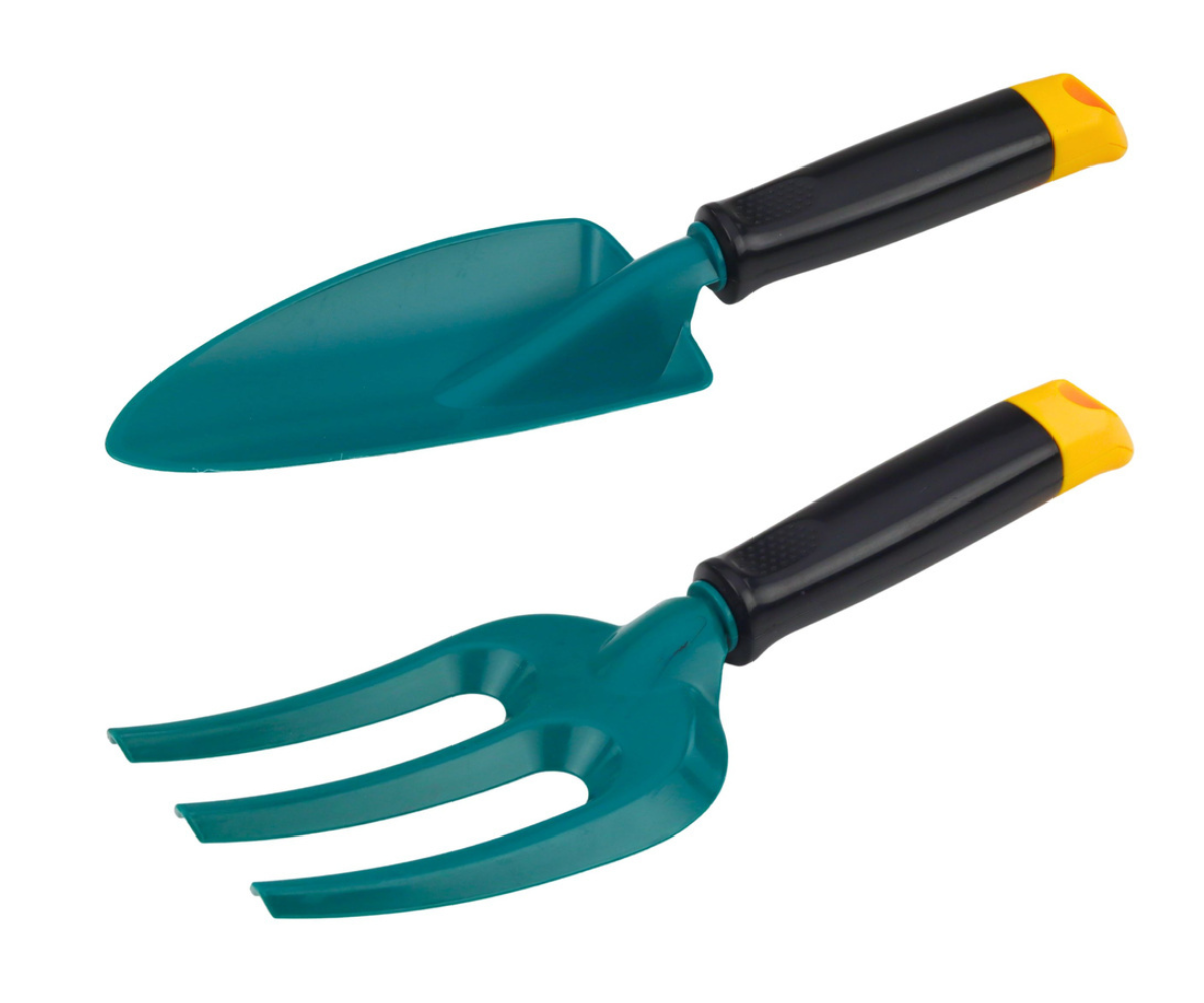 Lapsele mõeldud aiatööriistade kohver kastmiskannu ja tööriistadega