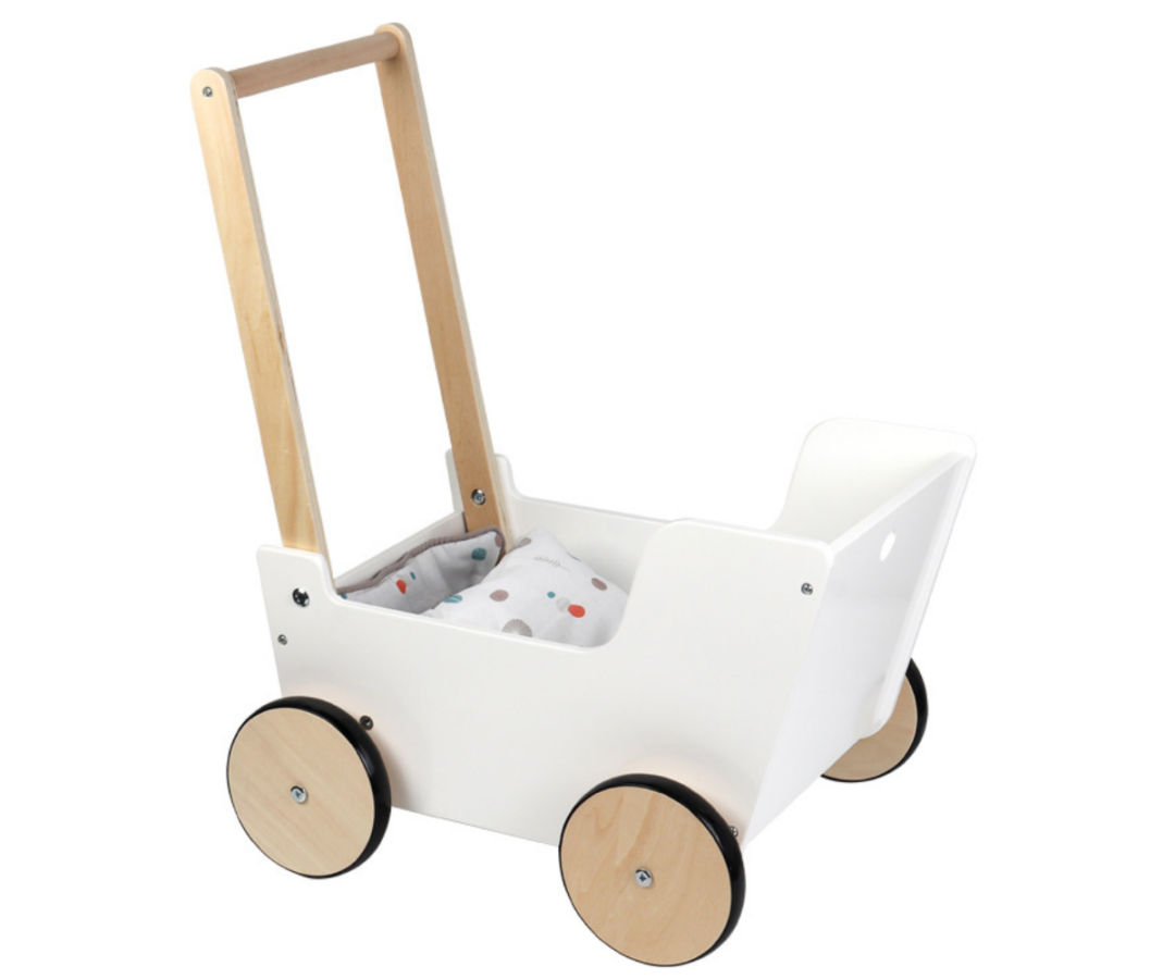 Puidust nukuvanker ja käimistugi Little Button skandinaavialikus stiilis