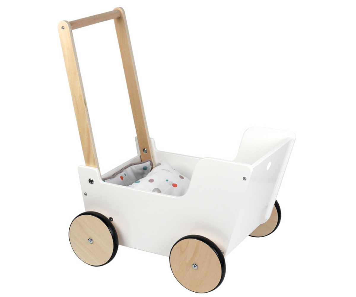 Puidust nukuvanker ja käimistugi Little Button skandinaavialikus stiilis