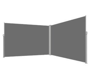 Külgmarkiis terrassile 180x620cm - hall, näidates külgvaadet.