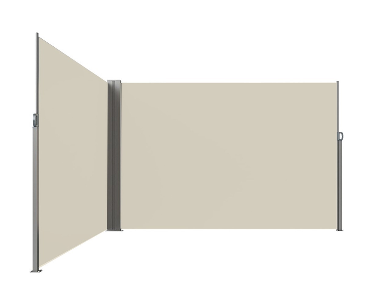 Külgmarkiis terrassile 180x620cm - beež külgvaade