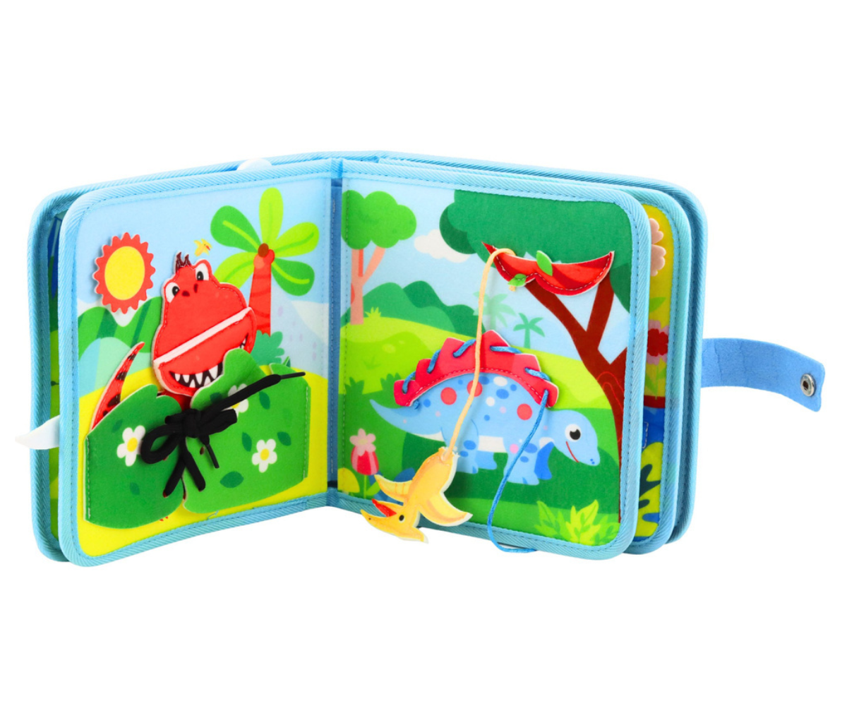 Pehme õpiraamat liigutatavate detailidega väikelapsele
