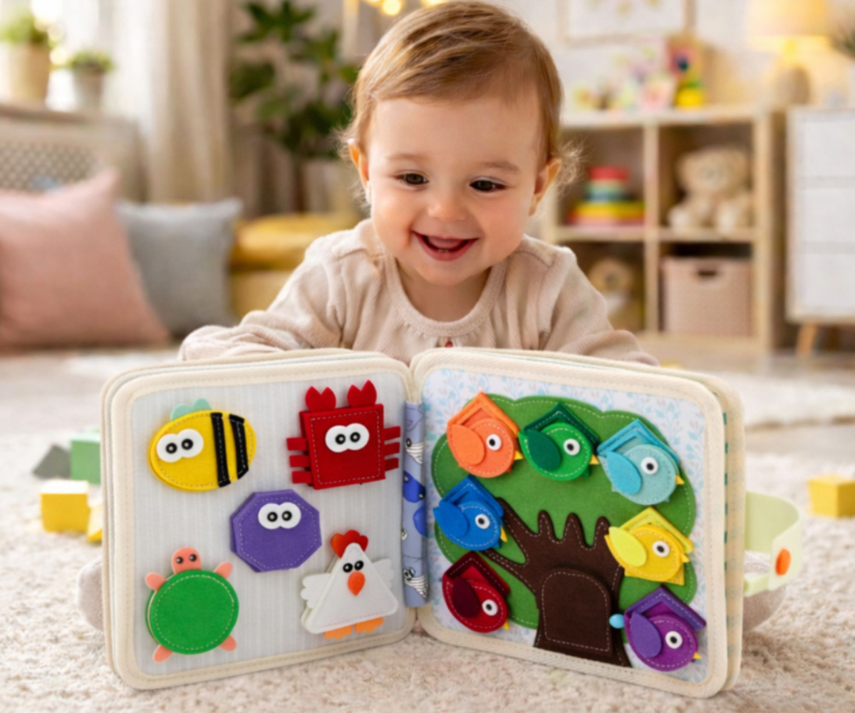 Vildist sensoorne õpiraamat lapsele lõvi teemaga