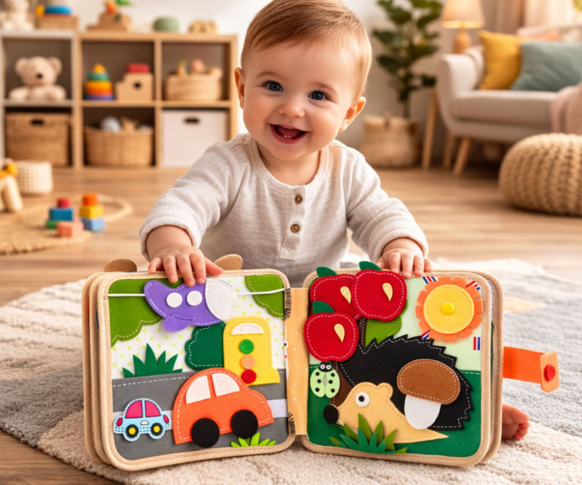 Vildist sensoorne õpiraamat lapsele kaelkirjaku teemaga