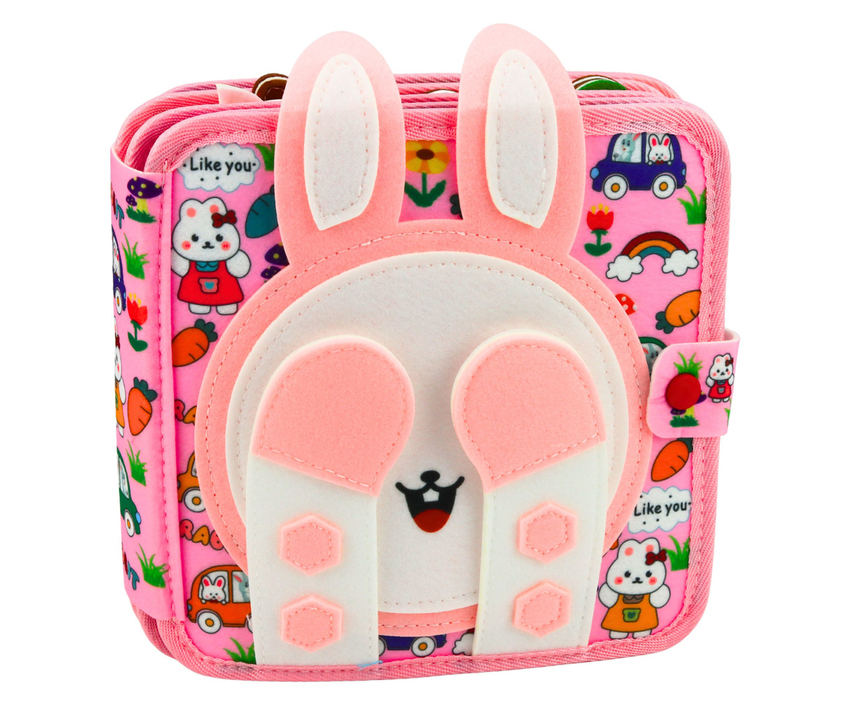 3D vildist sensoorne õpiraamat roosa jänku LEAN Toys