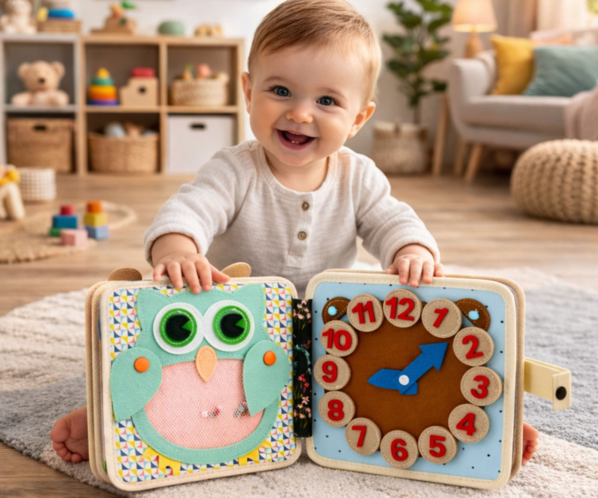 Vildist sensoorne õpiraamat lapsele siili teemaga